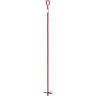 Midwest Air Tech 6 In. x 48 In. Red Steel Screw-In Earth Anchor Image 1