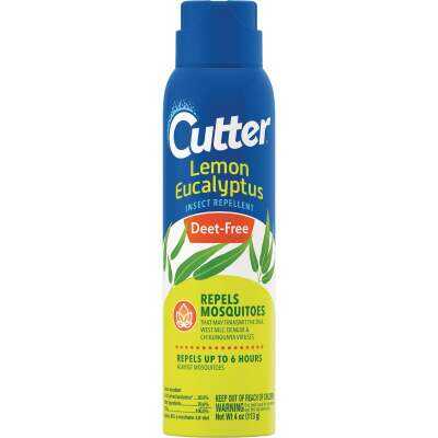 Cutter Lemon Eucalyptus 4 Oz. Insect Repellent Aerosol Spray